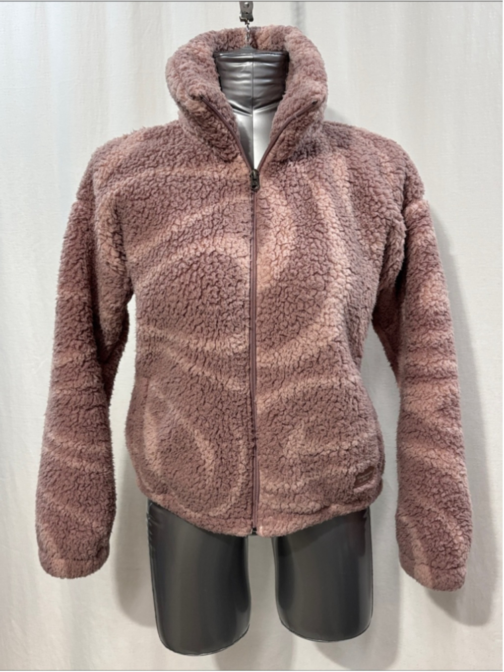 Abercrombie & Fitch Pink Teddy Zip-Up Jacket every day casual warm school y2k